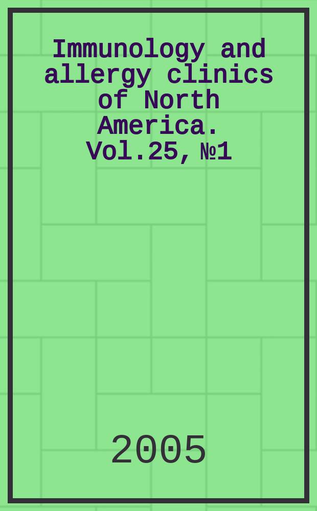 Immunology and allergy clinics of North America. Vol.25, №1 : Asthma triggers