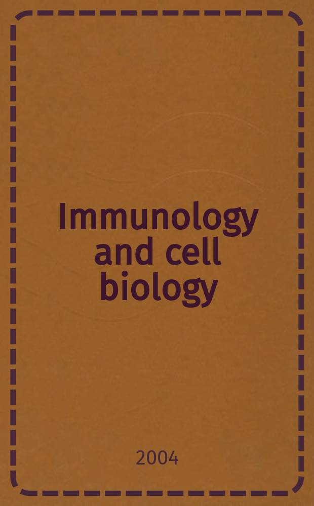 Immunology and cell biology : Form. The Australian journal experimental biology and medical science The offic. j. of the Austral. soc. for immunology. Vol.82, №6