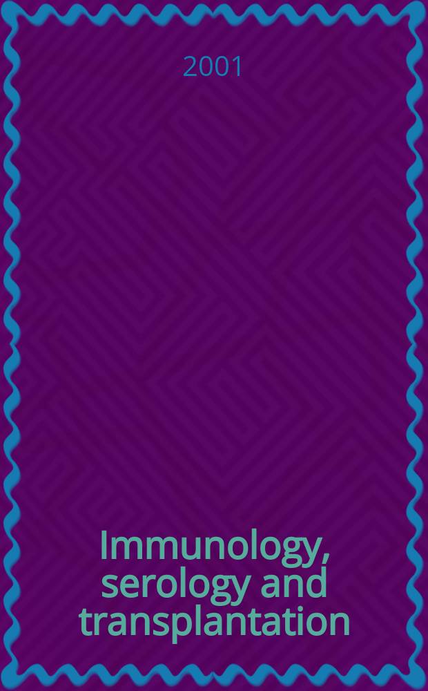 Immunology, serology and transplantation : Section 26. of Excerpta medica. Vol.96, №4