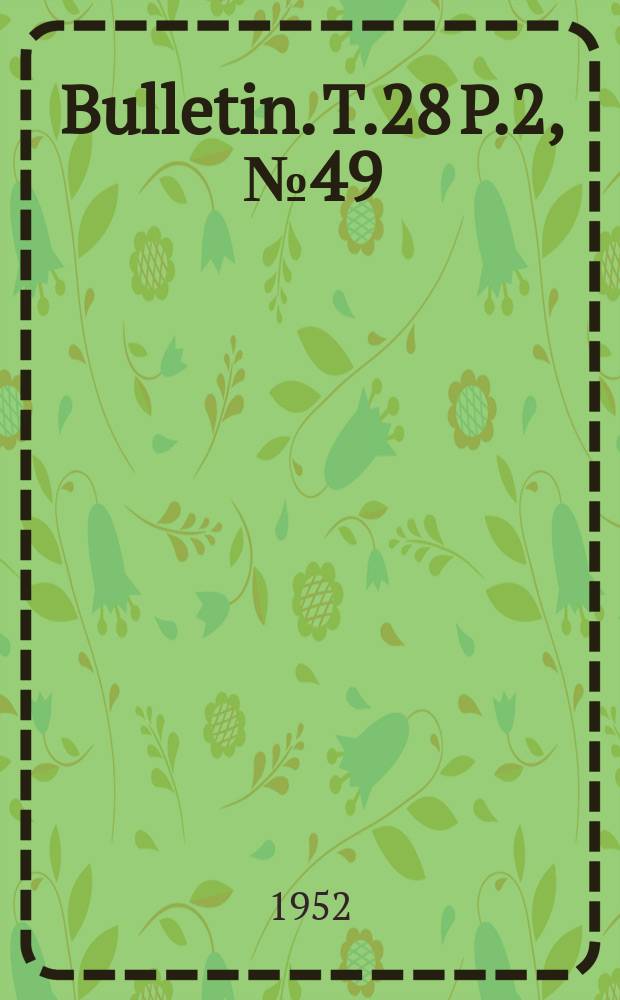 Bulletin. T.28 P.2, №49 : Quatri&egrave;me s&eacute;rie de Cichlidae nouveaux recueillis par la Mission hydrobiologique belge au lac Tanganika (1946-1947)