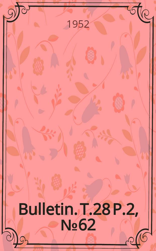 Bulletin. T.28 P.2, №62 : Contribution au catalogue des Cératopogonides et des Chironomides de Belgique