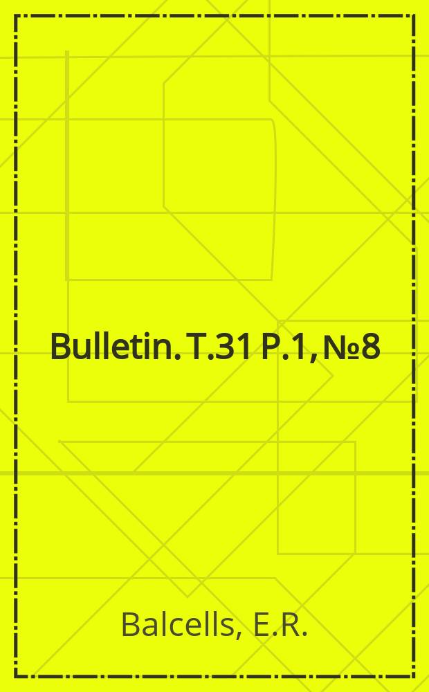 Bulletin. T.31 P.1, №8 : Èstudio ecologico de Chrysolina (=Chrysomela) americana Linné (Col. Chrysomelinae)