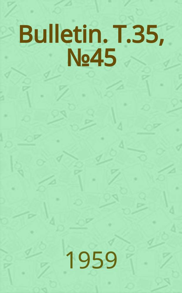 Bulletin. T.35, №45 : Contribution &agrave; l'&eacute;tude de la faune d'Afghanistan