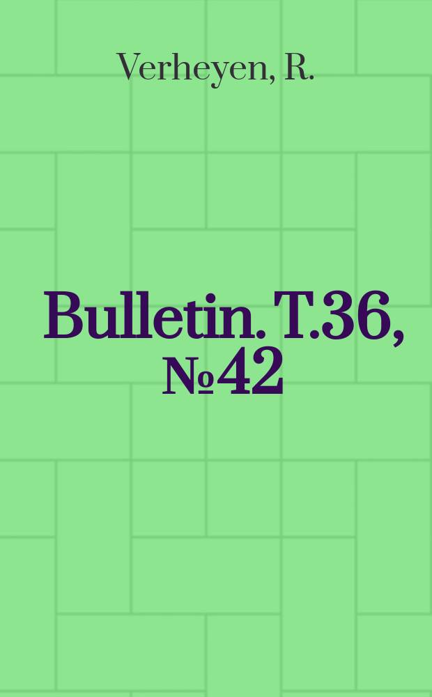 Bulletin. T.36, №42 : Considérations sur la colonne vertébrale des oiseaux (Non-Passeres)