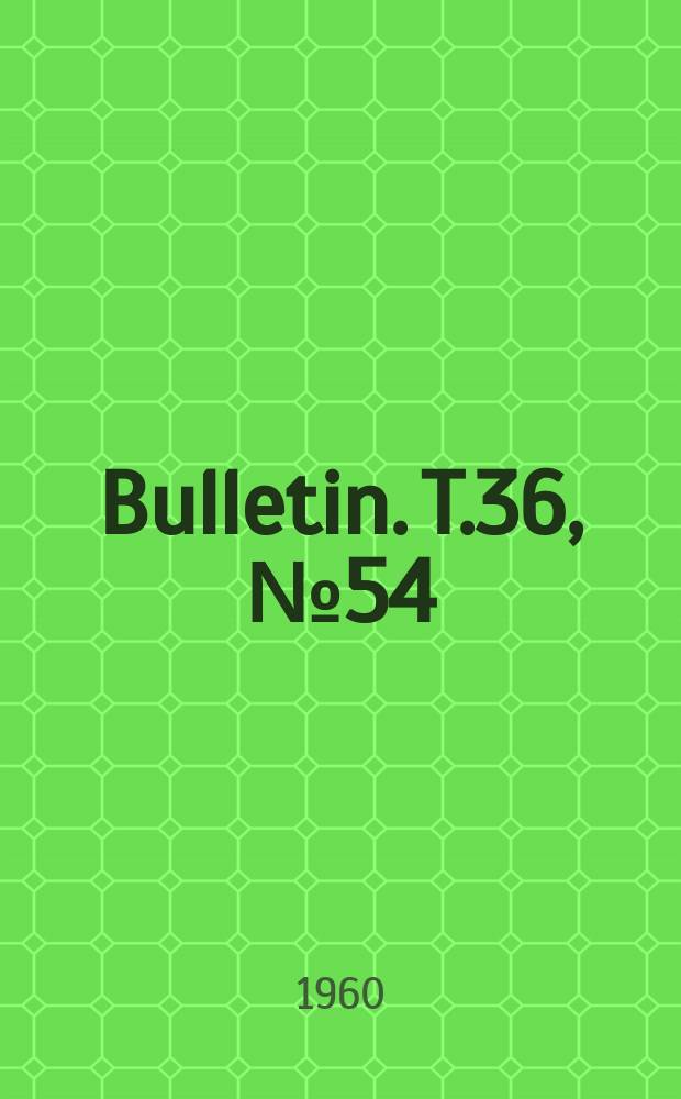 Bulletin. T.36, №54 : Les Astérides récoltées par l'expédition du navire-école belge "Mercator" 1935-1936