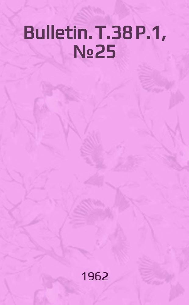 Bulletin. T.38 P.1, №25 : Les Acariens parasites nasicoles des Batraciens