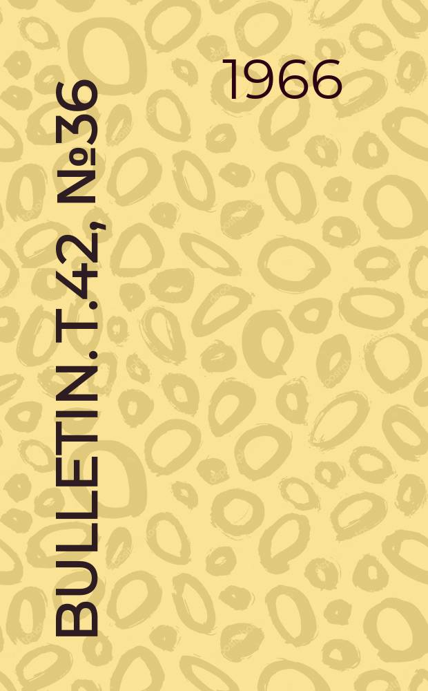 Bulletin. T.42, №36 : Contribution à l'étude des Hymenoptères Proctotrupoidea