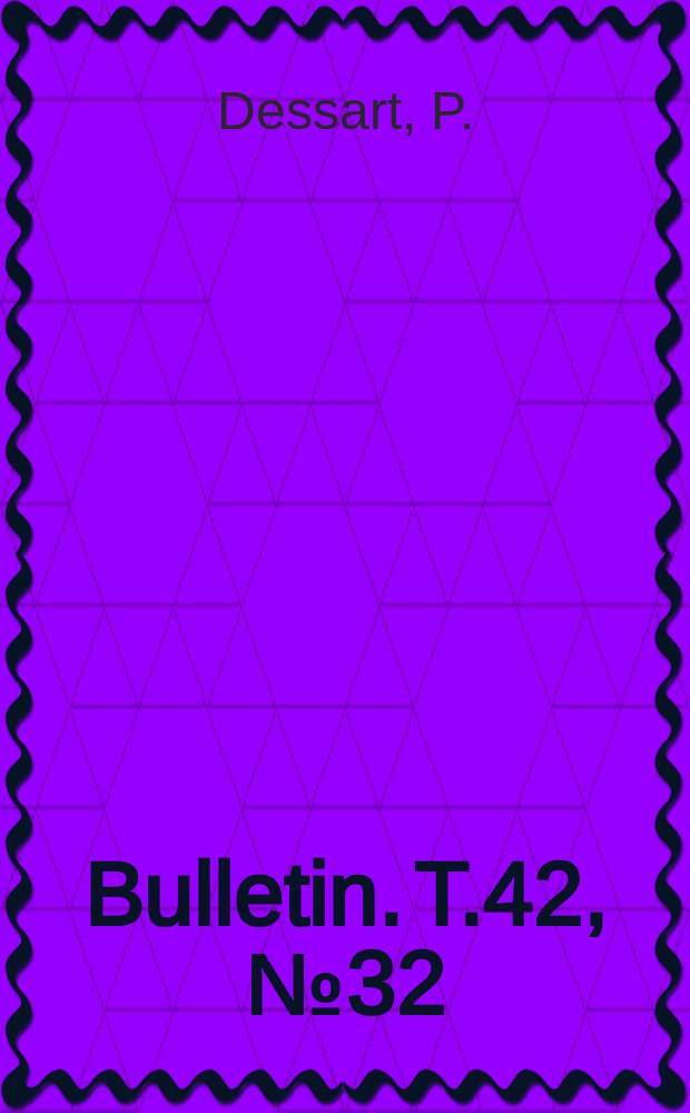 Bulletin. T.42, №32 : Contribution à l'étude des Hymenoptères Proctotrupoidea