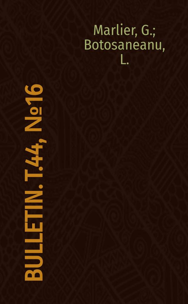 Bulletin. T.44, №16 : Trichoptères du Ghana et de la Côte d'Ivore