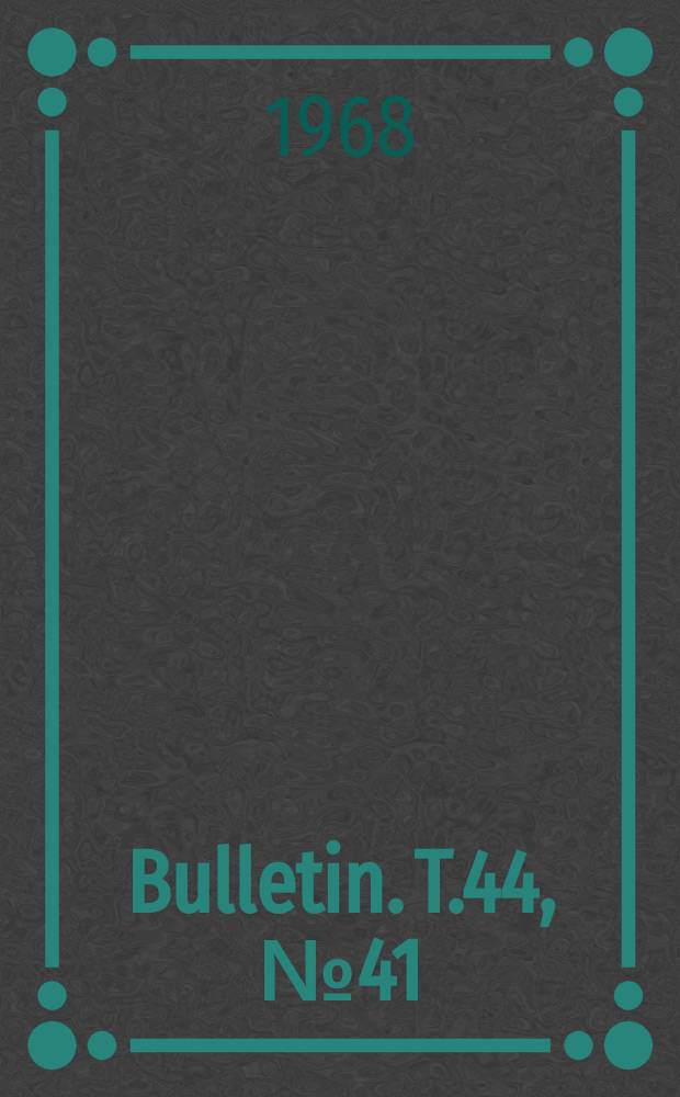 Bulletin. T.44, №41 : Acariens nasicoles d'oiseaux et de mammifères du Brésil