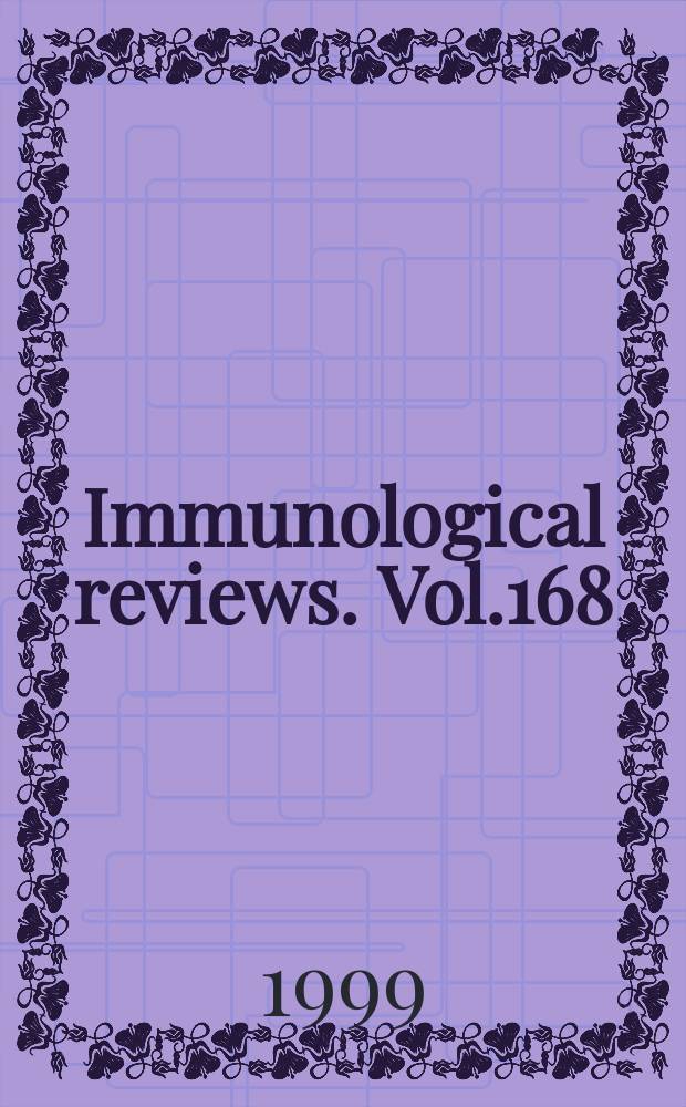 Immunological reviews. Vol.168 : Pathogen subversion of cellular immunity