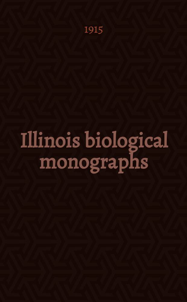 Illinois biological monographs