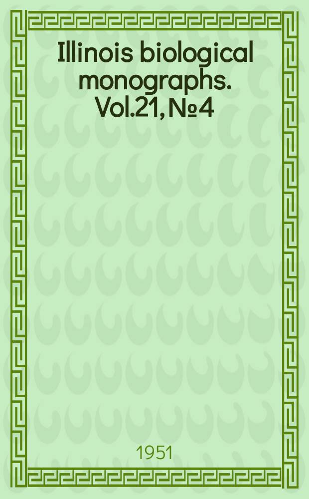 Illinois biological monographs. Vol.21, №4 : A taxonomic and evolutionary study of the Pinon mouse Peromyscus truei