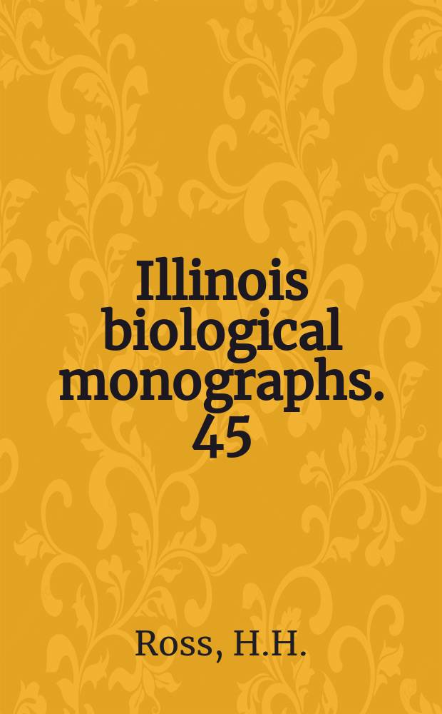 Illinois biological monographs. 45 : The classification, evolution, and dispersal of the winter stonefly genus Allocapnia