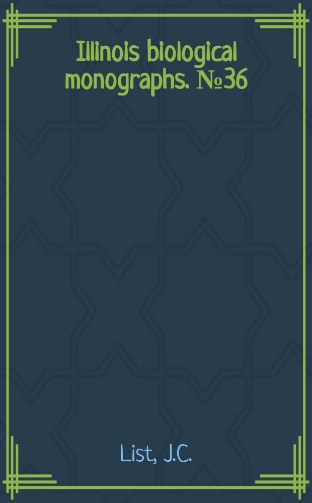 Illinois biological monographs. №36 : Comparative osteology of the snake families Typhlopidae and Leptotyphlopidae