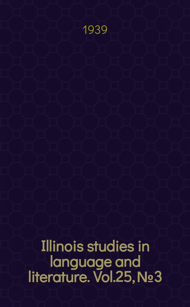 Illinois studies in language and literature. Vol.25, №3 : Platos' law of slavery in its relation to Greek law