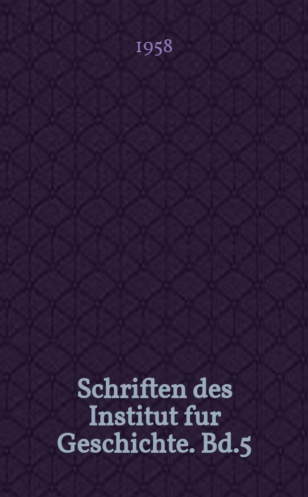 Schriften des Institut fur Geschichte. Bd.5 : Die Urkunden des Luckauer Stadtarchivs in Regesten