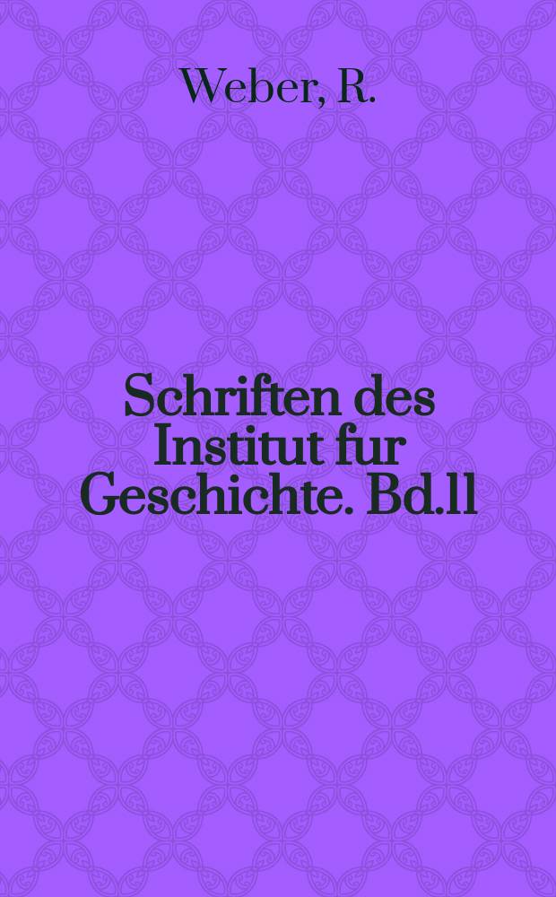 Schriften des Institut fur Geschichte. Bd.11 : Die Revolution in Sachsen 1848/49
