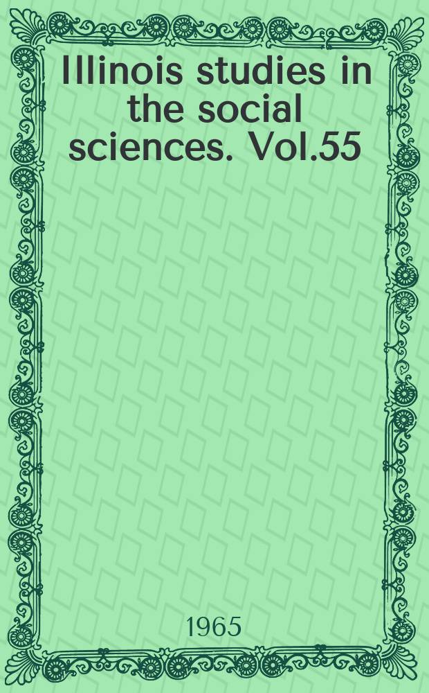 Illinois studies in the social sciences. Vol.55 : Agrippa and the crisis of Renaissance thought