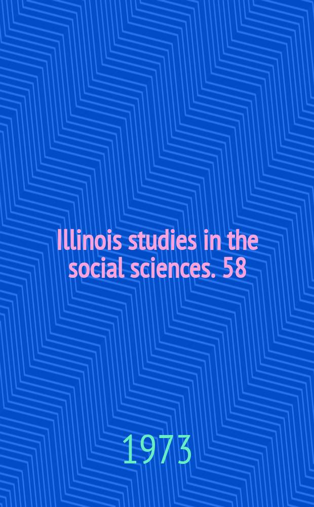 Illinois studies in the social sciences. 58 : Sinners and heretics