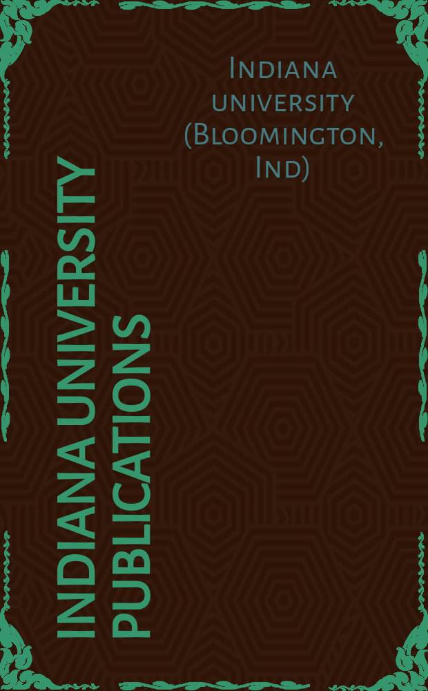 Indiana university publications : Science series