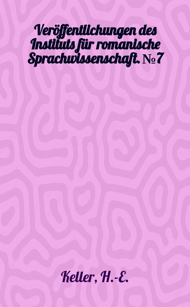 Veröffentlichungen des Instituts für romanische Sprachwissenschaft. №7 : Étude descriptive sur le vocabulaire de Wace
