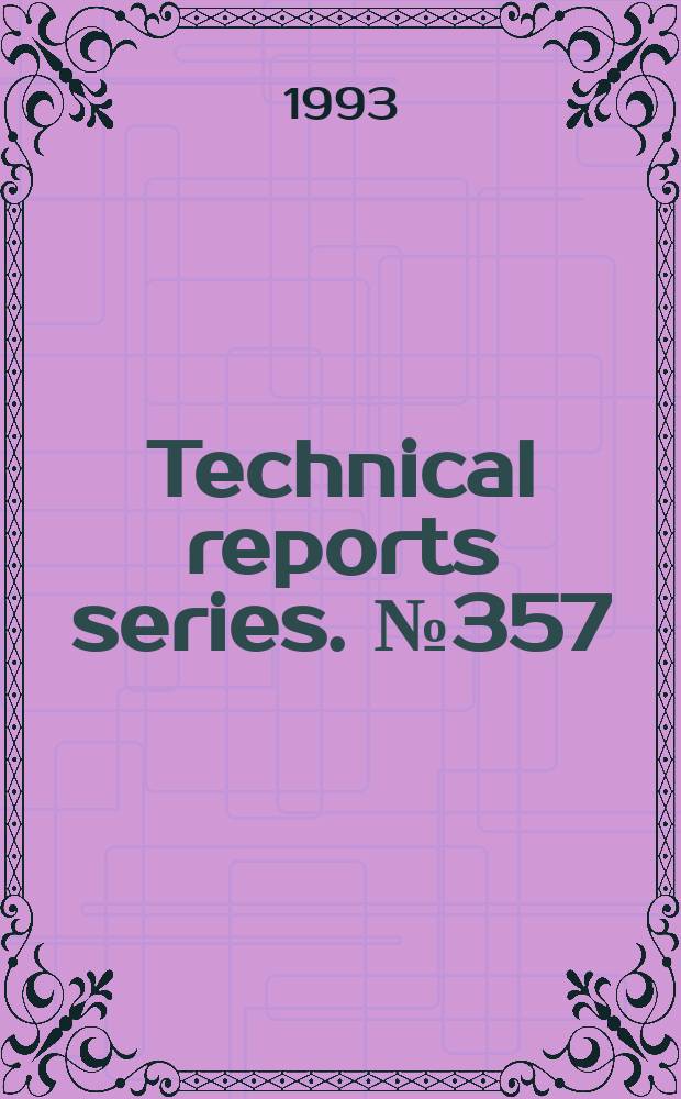 Technical reports series. №357 : Handbook on nuclear data for borehde logging and mineral analysis