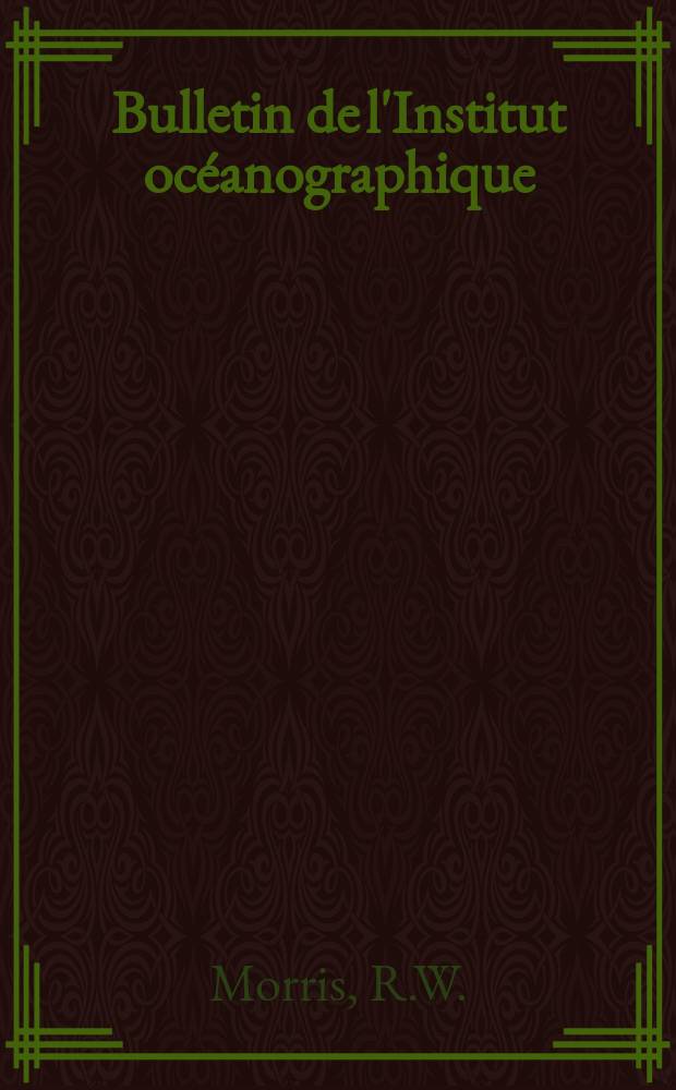 Bulletin de l'Institut océanographique : (Fondation Albert I-er, prince de Monaco) : Some aspects of the problem of rearing marine fishes