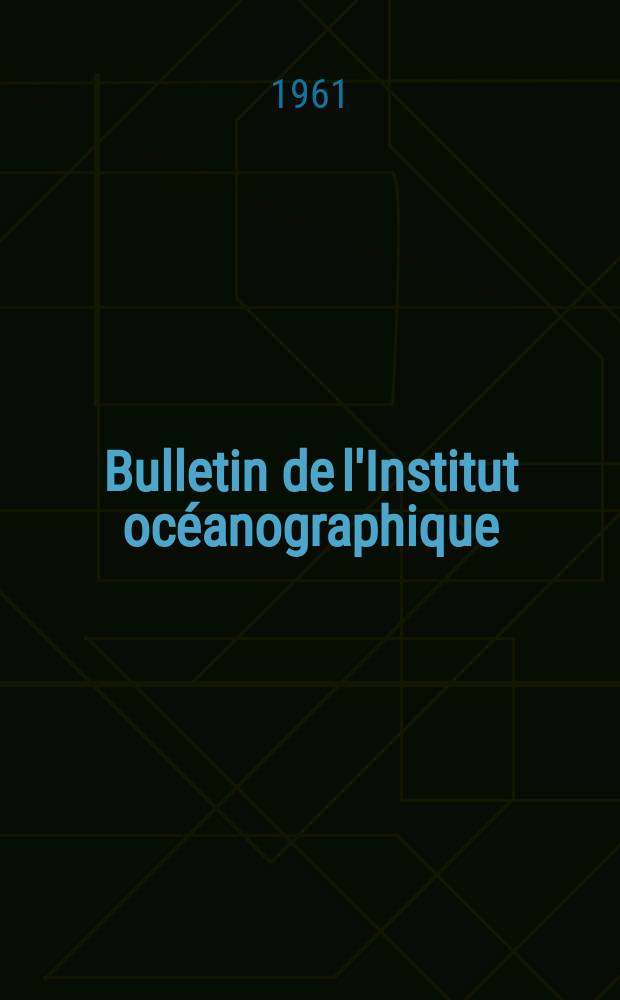 Bulletin de l'Institut océanographique : (Fondation Albert I-er, prince de Monaco). №1215 : Catalogue des types de Pycnogonides du Musée océanographique de Monaco