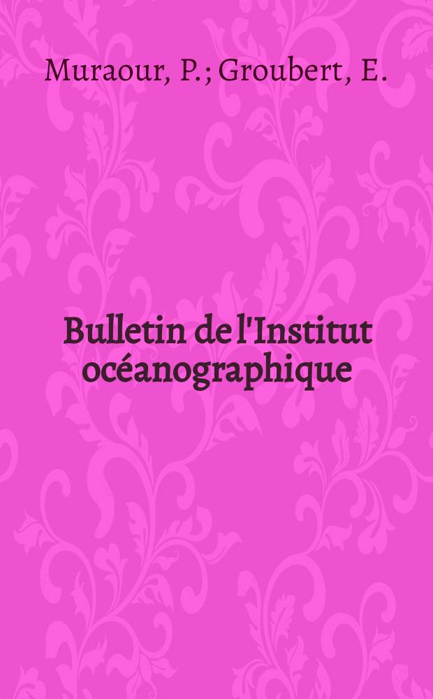 Bulletin de l'Institut oc&eacute;anographique : (Fondation Albert I-er, prince de Monaco). №1276 : &Eacute;tude s&eacute;ismique par r&eacute;fraction sur le pr&eacute;continent italien entre La Spezia et l'&icirc;le Capra&iuml;a