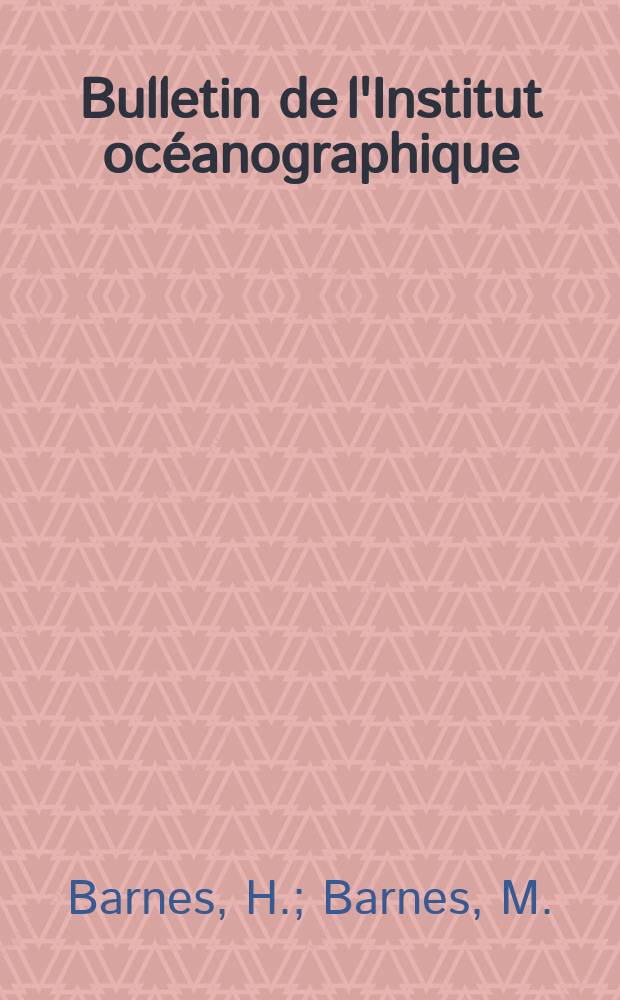 Bulletin de l'Institut océanographique : (Fondation Albert I-er, prince de Monaco). №1299 : Répartition et écologie générale des Cirripèdes Chthamalus depressus (Poli) et C stellatus (Poli) le long des côtes méditerranéennes d'Espagne et de France