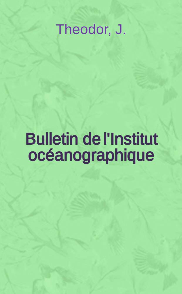 Bulletin de l'Institut océanographique : (Fondation Albert I-er, prince de Monaco). №1374 : Contribution à l'étude des Gorgones (V) les greffes chez les Gorgones: étude d'un système de reconnaissance de tissus