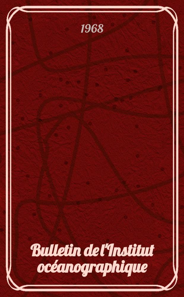 Bulletin de l'Institut océanographique : (Fondation Albert I-er, prince de Monaco). №1384 : Résultats de la plongée en soucoupe n⁰421 dans la vallée sous-marine de Planier, au large de Marseille