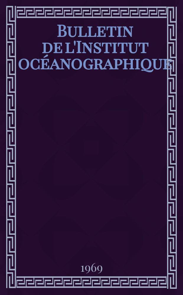 Bulletin de l'Institut océanographique : (Fondation Albert I-er, prince de Monaco). №1390 : Cycle reproducteur à Arcachon d'une population d'Orchestia gammarella (Pallas) (Amphipode Talitridae)
