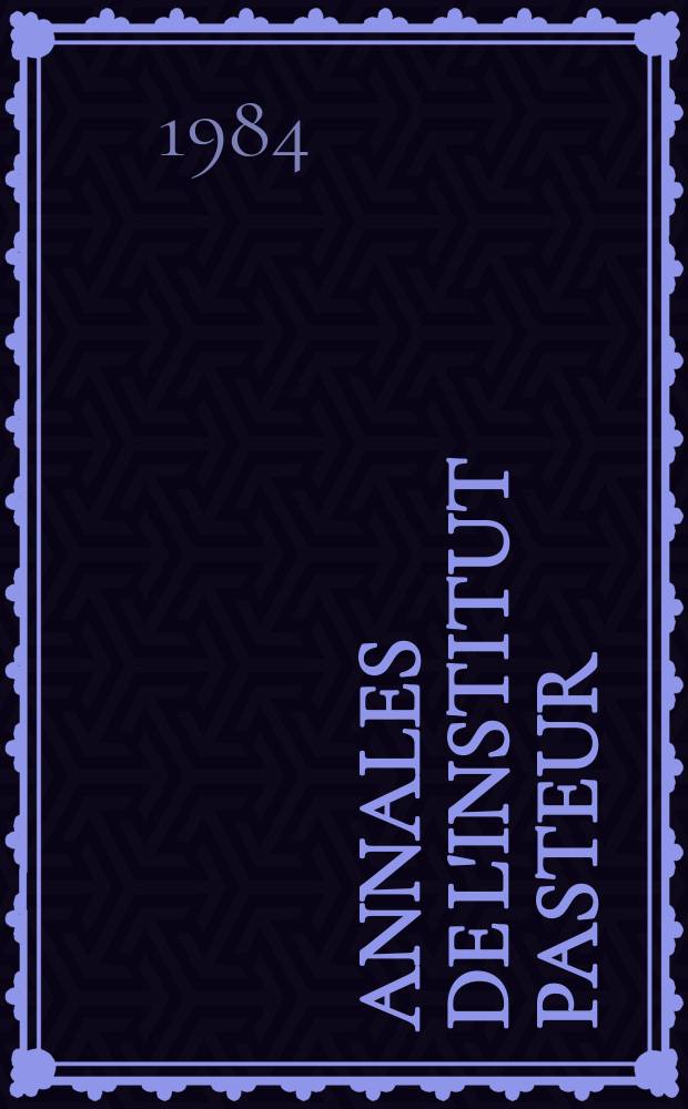 Annales de l'Institut Pasteur : An intern. j. Vol.135, №1 : Structural correlates of idiotypic determinants