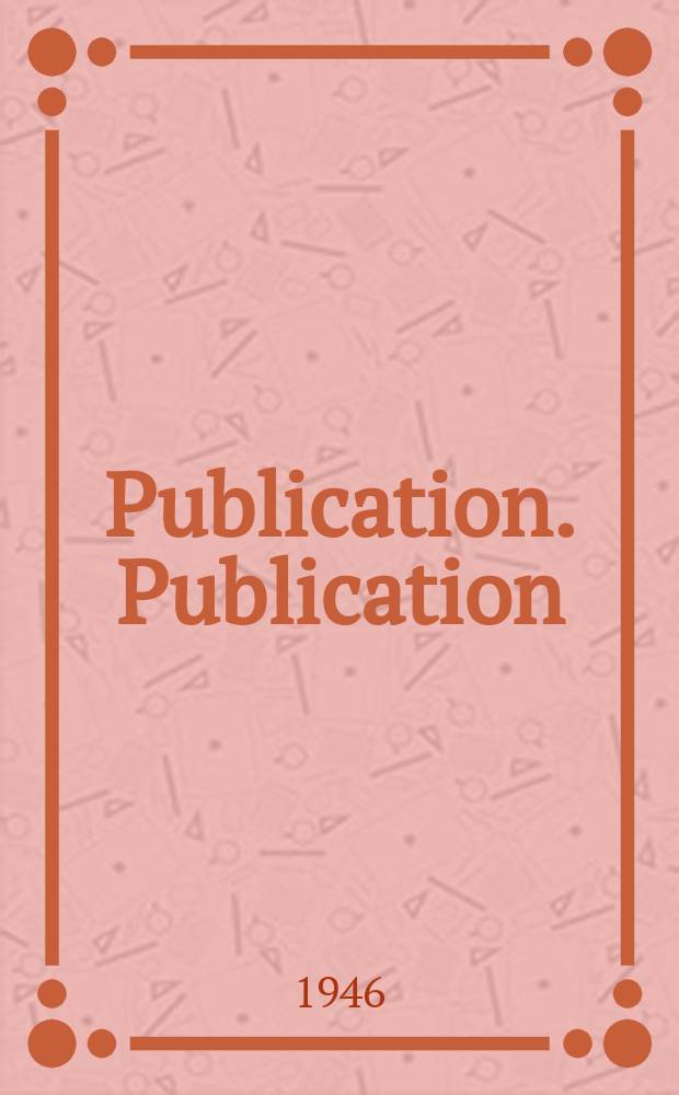 Publication. Publication