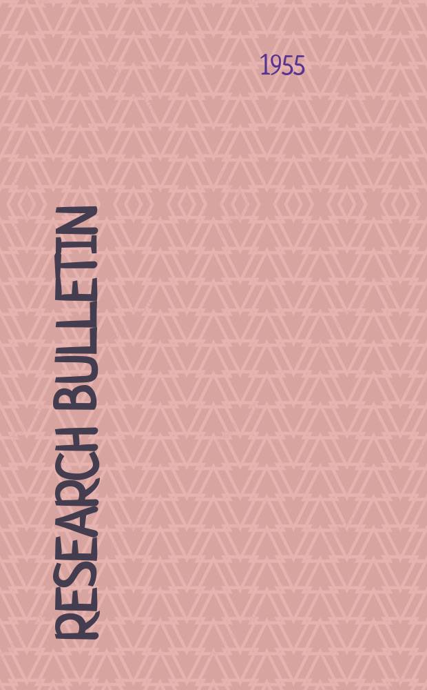 Research bulletin