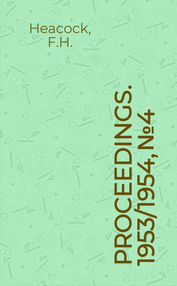 Proceedings. 1953/1954, №4 : The application of power assistance to the steering of wheeled vehicles