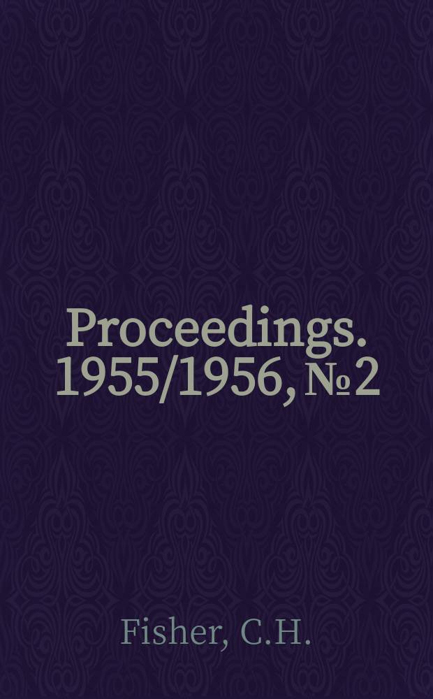 Proceedings. 1955/1956, №2 : Some notes on carburation and other fuel system problems