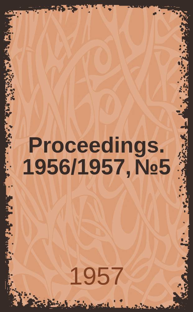 Proceedings. 1956/1957, №5 : Four papers on engine detail components