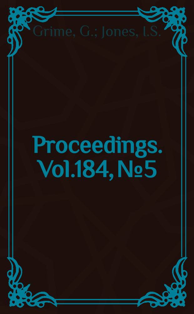 Proceedings. Vol.184, №5 : Car collisions - the movement of cars and their occupants in accidents