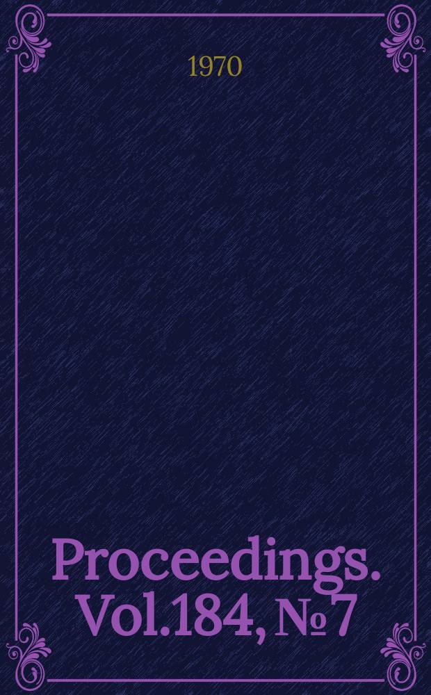Proceedings. Vol.184, №7 : An analysis of steady state vertical engine shake