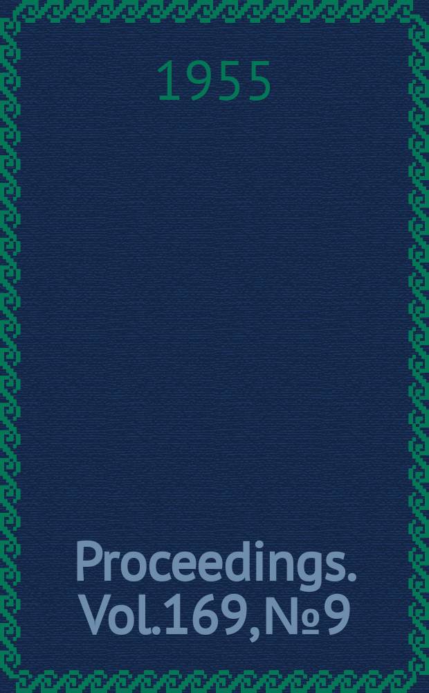 Proceedings. Vol.169, №9 : the Loch Sloy hydro-electric development