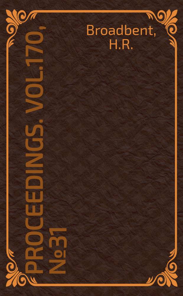 Proceedings. Vol.170, №31 : Forces on a brake block and brake chatter