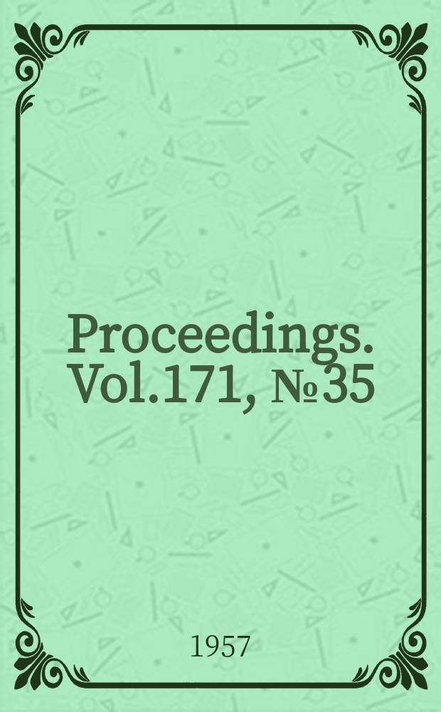 Proceedings. Vol.171, №35 : Sleeve bearings