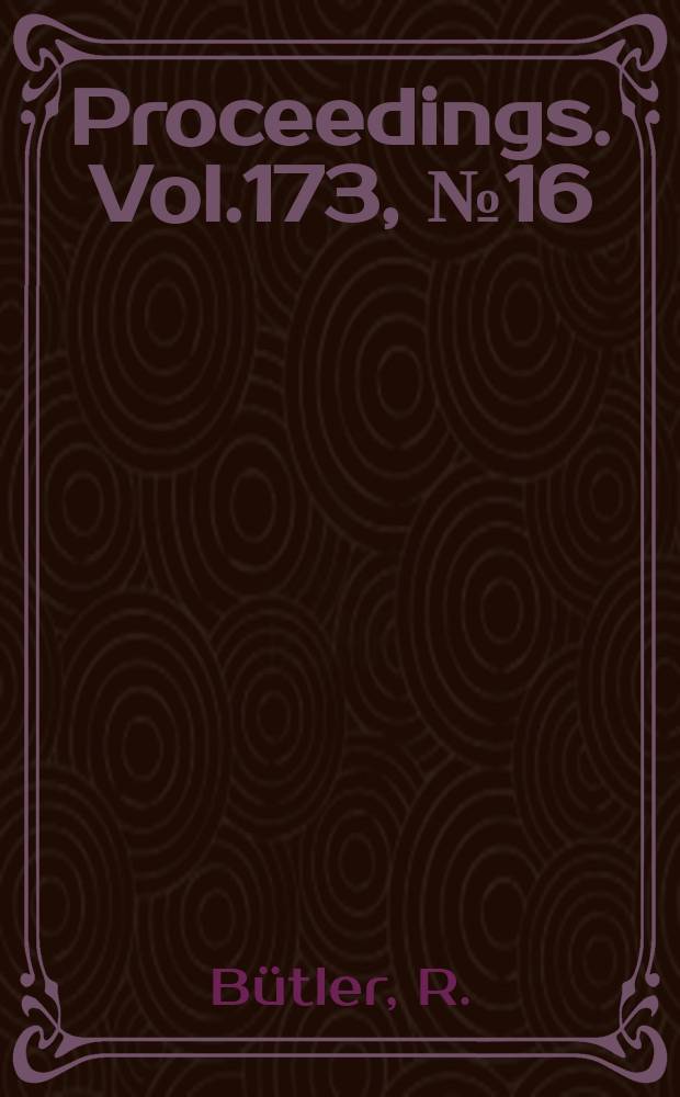Proceedings. Vol.173, №16 : A theoretical analysis of the response of a loaded hydraulic relay