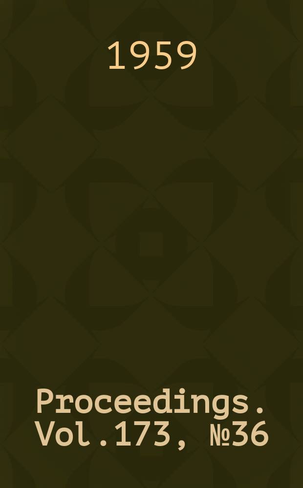 Proceedings. Vol.173, №36 : Application of boundary layer theory to explain some nozzle and venturi flow peculiarities