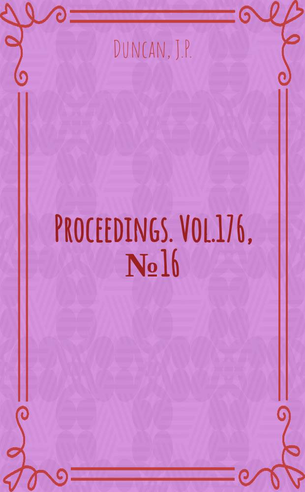 Proceedings. Vol.176, №16 : Interferometry applied to the study of elastic flexure