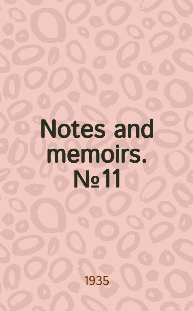 Notes and memoirs. №11 : The fishery grounds near Alexandria