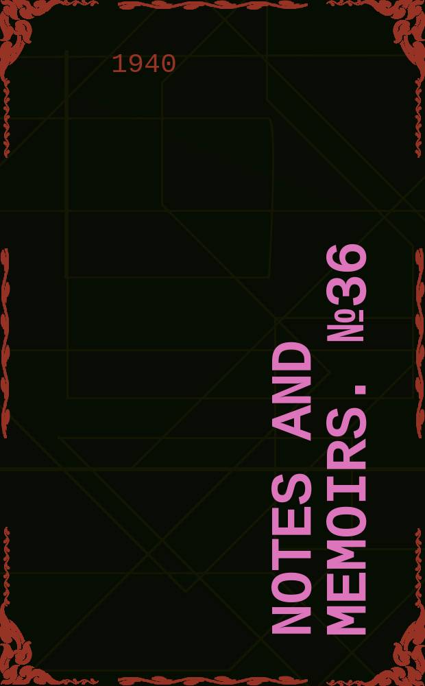 Notes and memoirs. №36 : The marine algae of Alexandria